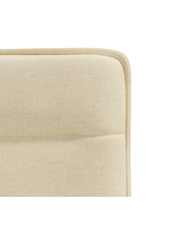 Jídelní židle 4 ks krémové textil