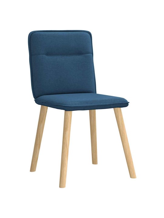 Jídelní židle 4 ks modré textil