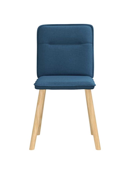 Jídelní židle 4 ks modré textil