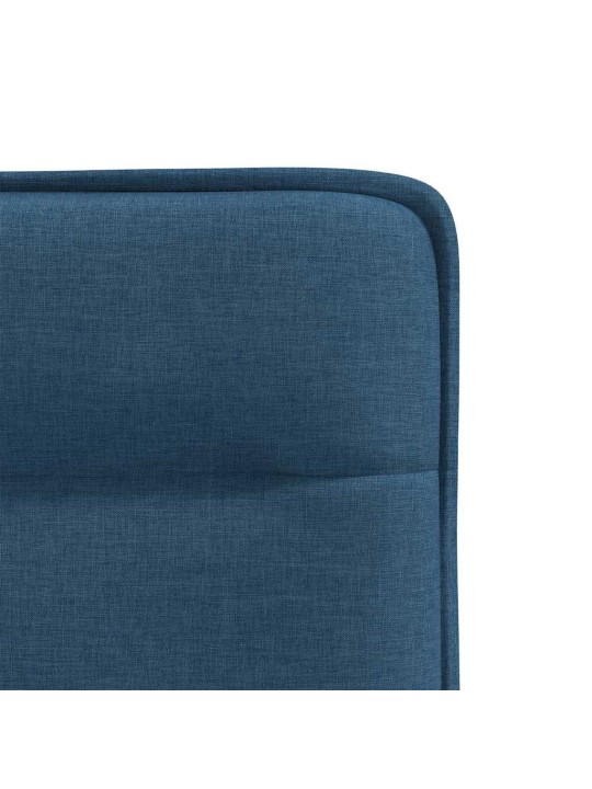 Jídelní židle 4 ks modré textil