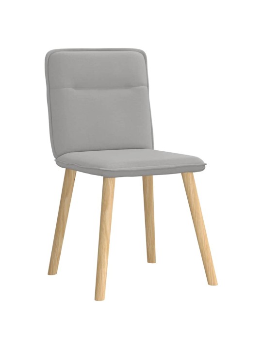 Otočné jídelní židle 4 ks oblak šedá textil