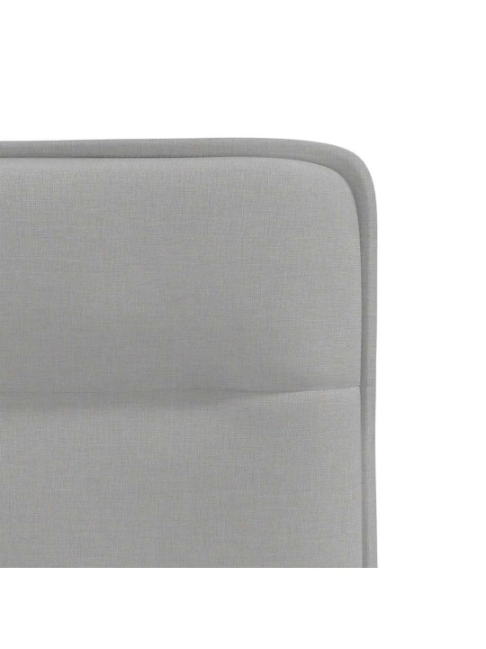 Otočné jídelní židle 4 ks oblak šedá textil
