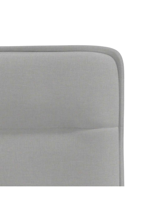 Otočné jídelní židle 4 ks oblak šedá textil