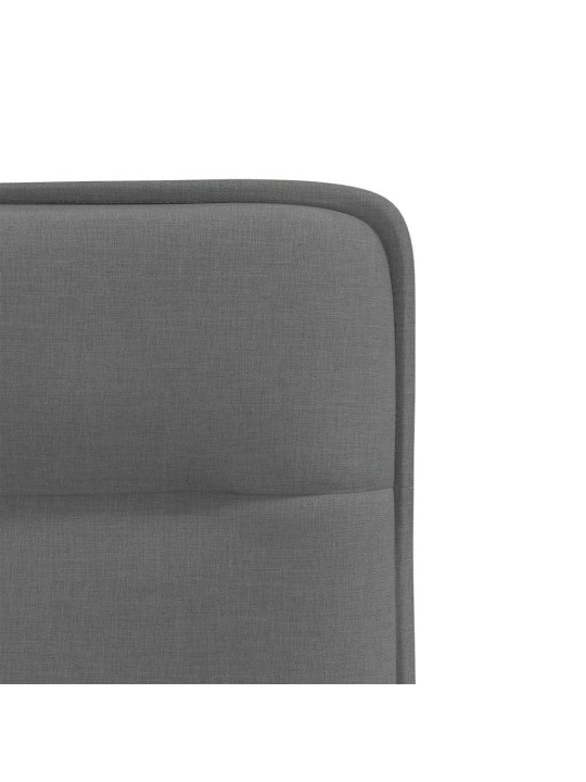 Jídelní židle 4 ks tmavě šedé textil