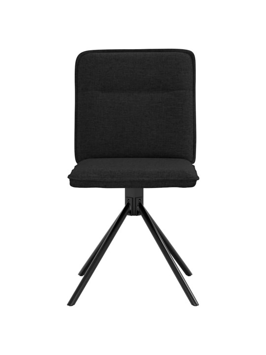 Jídelní židle 4 ks černé textil