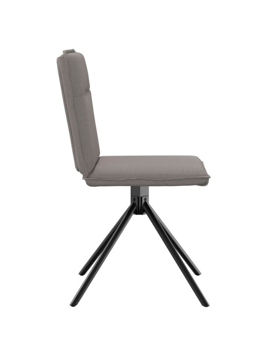 Jídelní židle 4 ks taupe textil