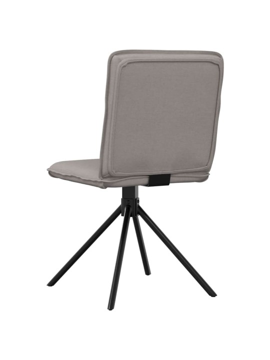 Jídelní židle 4 ks taupe textil