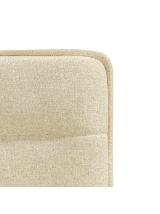 Jídelní židle 4 ks krémové textil