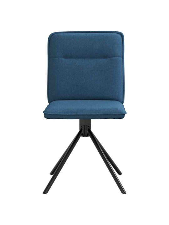 Jídelní židle 4 ks modré textil