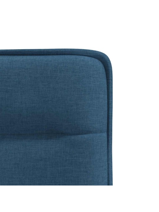 Jídelní židle 4 ks modré textil