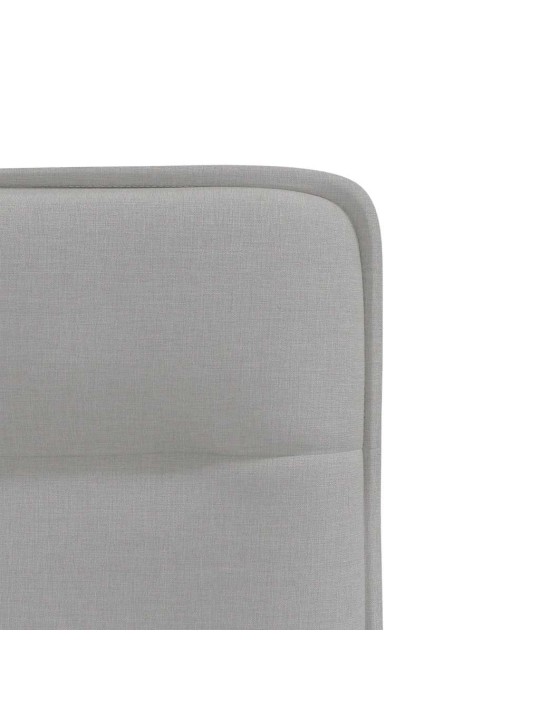 Otočné jídelní židle 4 ks oblak šedá textil