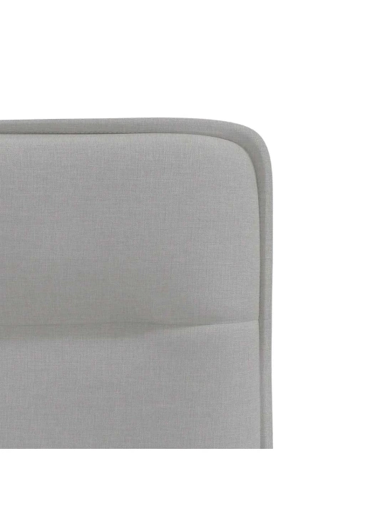 Otočné jídelní židle 4 ks oblak šedá textil