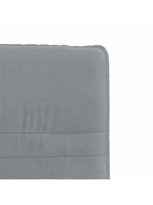 Jídelní židle 4 ks světle šedé textil