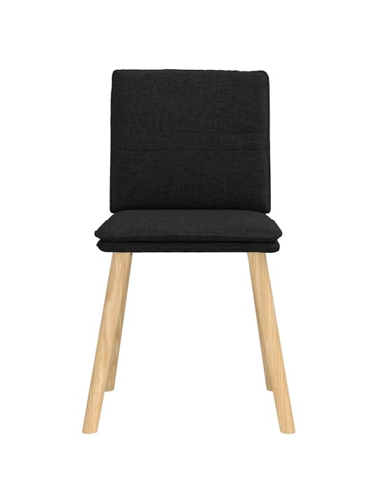 Jídelní židle 4 ks černé textil