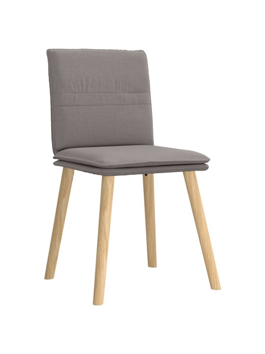 Jídelní židle 4 ks taupe textil