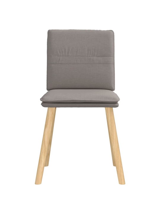 Jídelní židle 4 ks taupe textil