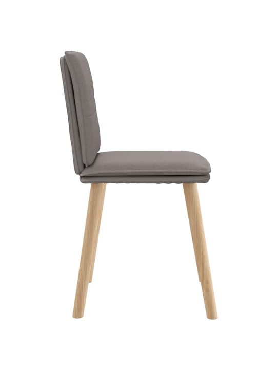 Jídelní židle 4 ks taupe textil