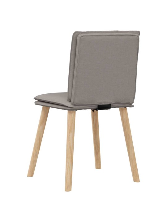Jídelní židle 4 ks taupe textil