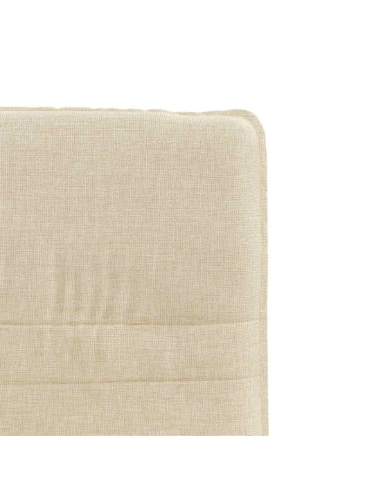 Jídelní židle 4 ks krémové textil