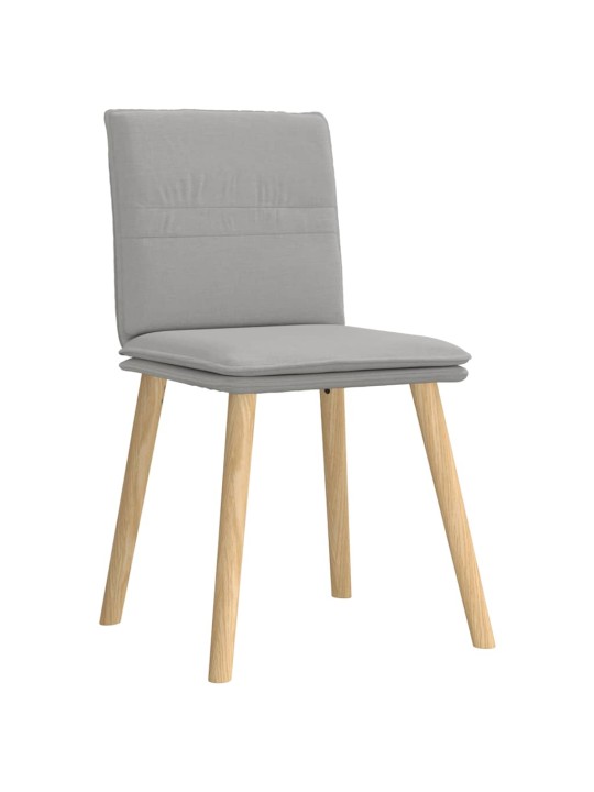 Otočné jídelní židle 4 ks oblak šedá textil