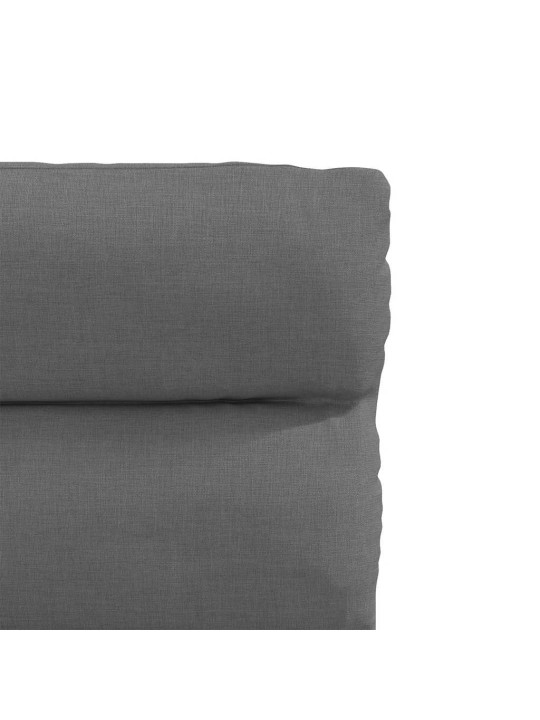 Jídelní židle 4 ks tmavě šedé textil