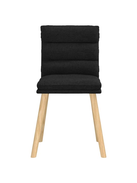 Jídelní židle 4 ks černé textil