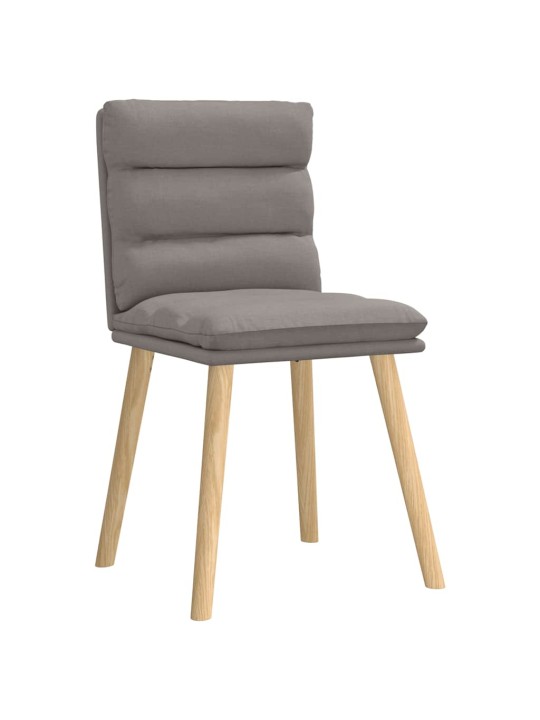 Jídelní židle 4 ks taupe textil
