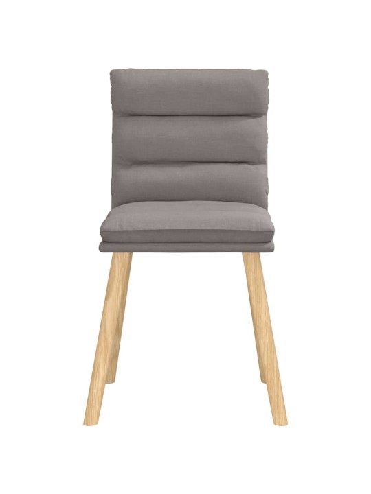 Jídelní židle 4 ks taupe textil