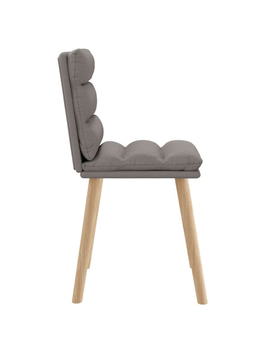 Jídelní židle 4 ks taupe textil