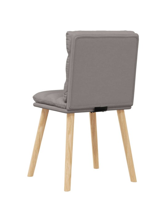 Jídelní židle 4 ks taupe textil