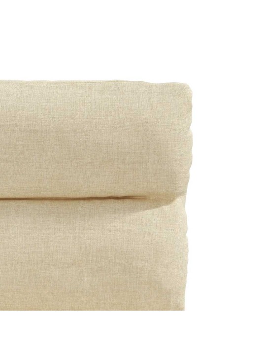 Jídelní židle 4 ks krémové textil