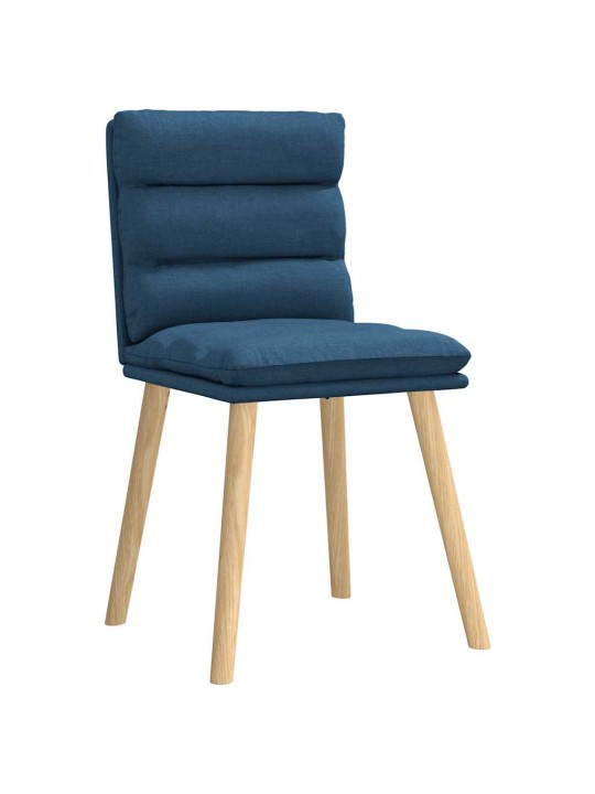 Jídelní židle 4 ks modré textil