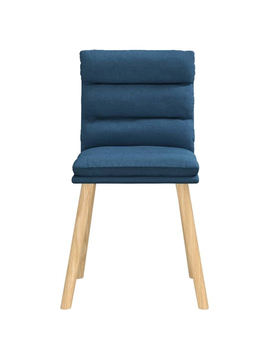 Jídelní židle 4 ks modré textil