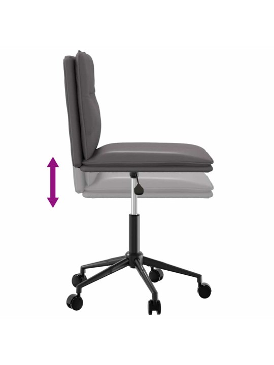 Jídelní židle 2 ks šedé umělá kůže