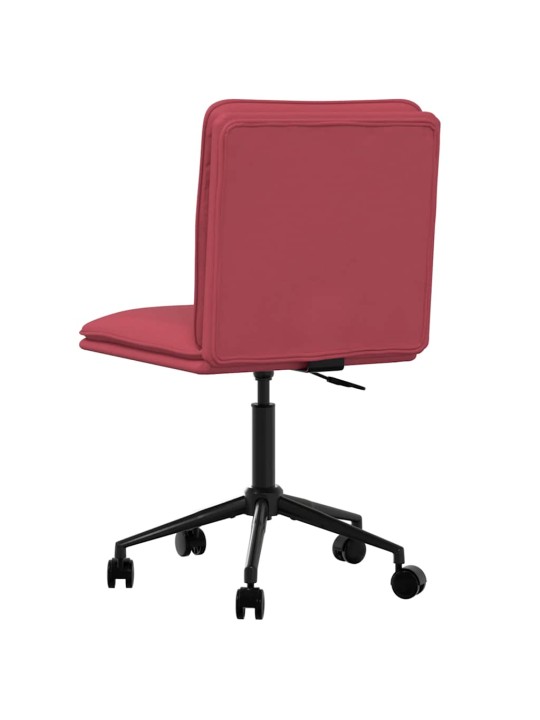 Jídelní židle 2 ks vínové umělá kůže