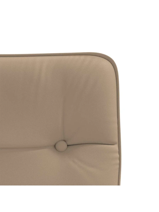 Jídelní židle 2 ks cappuccino umělá kůže