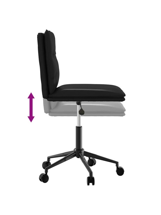 Jídelní židle 2 ks černé umělá kůže
