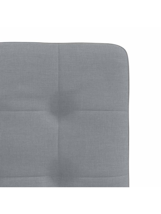 Jídelní židle 6 ks světle šedé textil