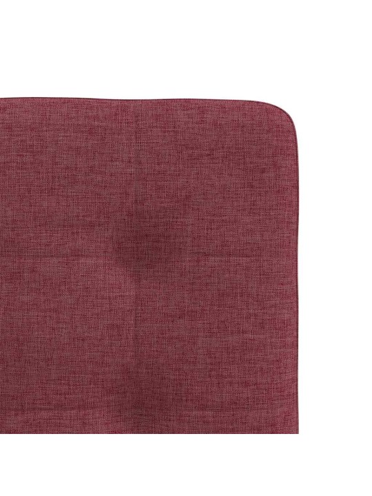 Jídelní židle 6 ks vínové textil