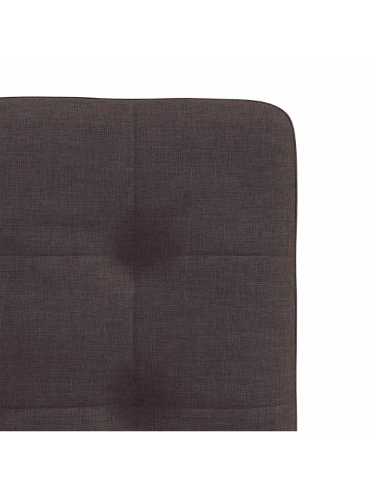 Jídelní židle 6 ks tmavě hnědé textil