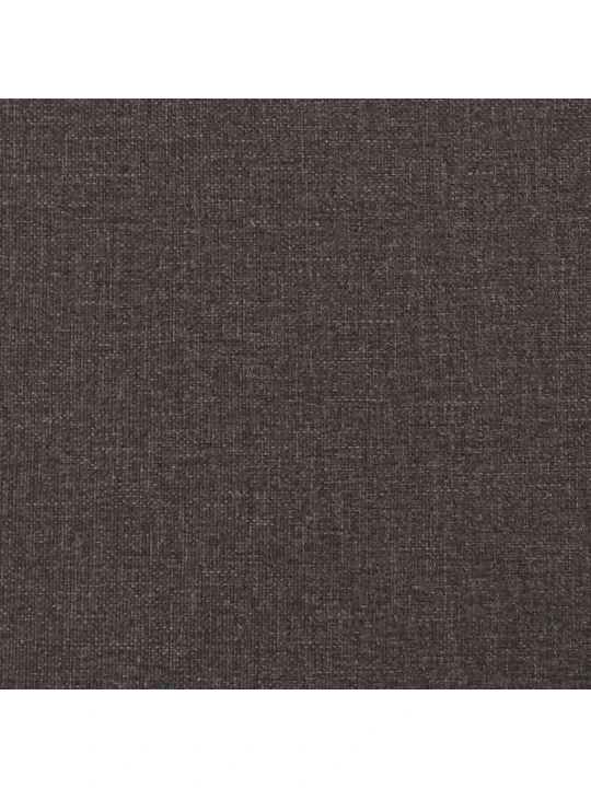 Jídelní židle 6 ks tmavě hnědé textil