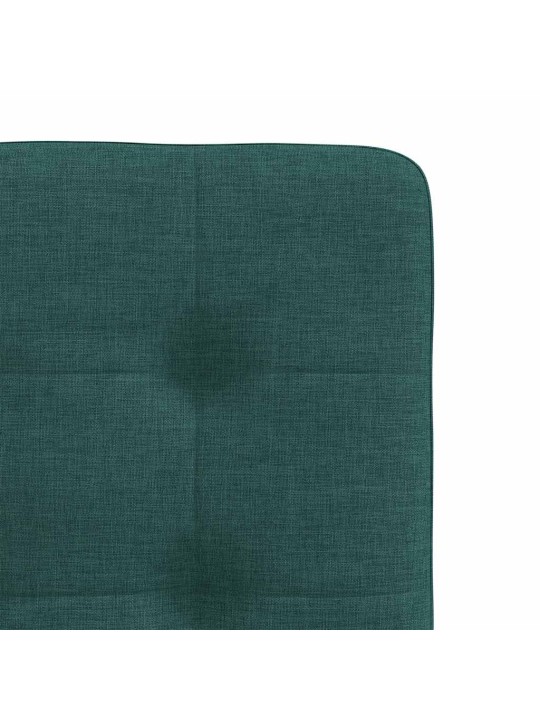 Jídelní židle 6 ks tmavě zelené textil