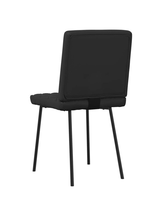 Jídelní židle 6 ks černé umělá kůže