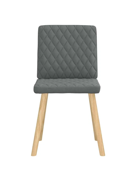 Otočné jídelní židle 6 ks tmavě šedé textil