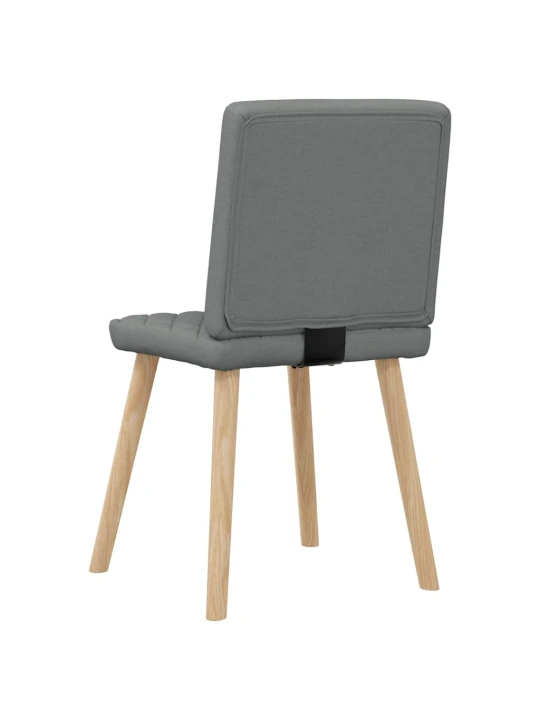 Otočné jídelní židle 6 ks tmavě šedé textil