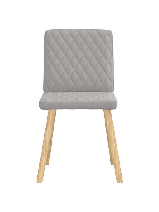 Otočné jídelní židle 6 ks oblak šedá textil