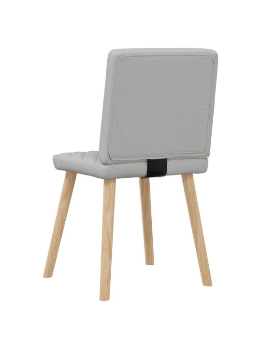 Otočné jídelní židle 6 ks oblak šedá textil