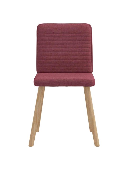 Jídelní židle 6 ks vínové textil