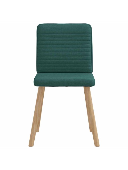 Jídelní židle 6 ks tmavě zelené textil