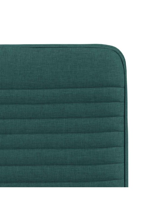 Jídelní židle 6 ks tmavě zelené textil